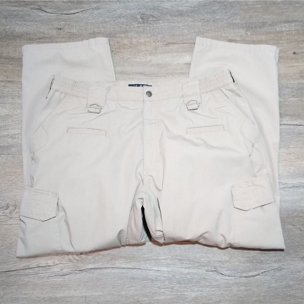 LA Police Gear Pants Mens 42x30 Khaki Cargo Pockets Workwear Tactical LAPG